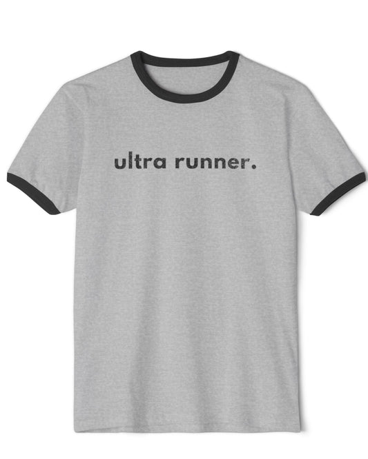 Ultra Runner. Vintage Grunge, Premium Cotton Tee