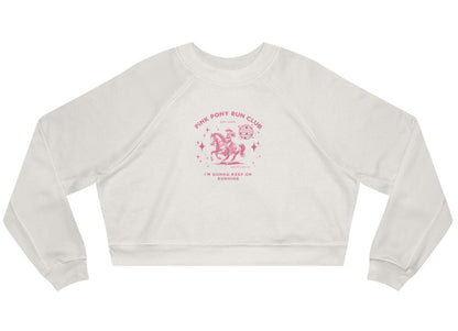 Pink Pony Run Club Women's Cropped Sweatshirt