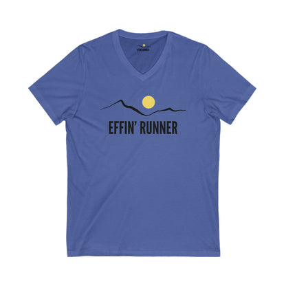 Basic Effin' Runner V-Neck Unisex Tee