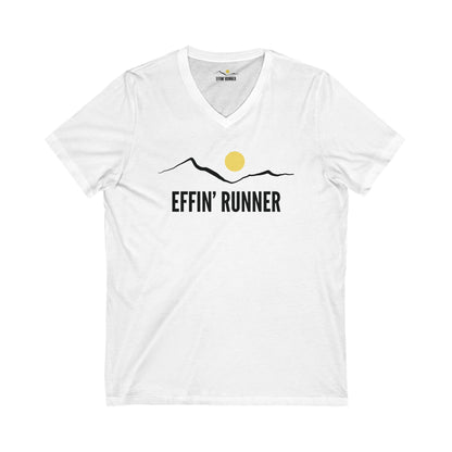 Basic Effin' Runner V-Neck Unisex Tee