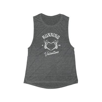 Running Is My Valentine Muscle Tee