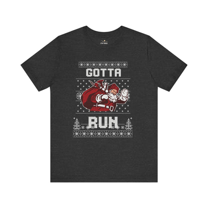Santa Gotta Run-Ugly Sweater Tee