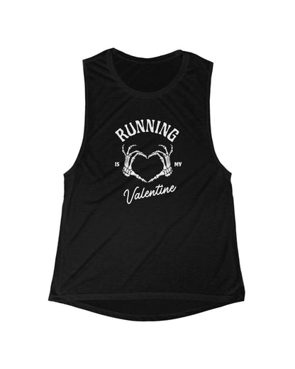 Running Is My Valentine Muscle Tee