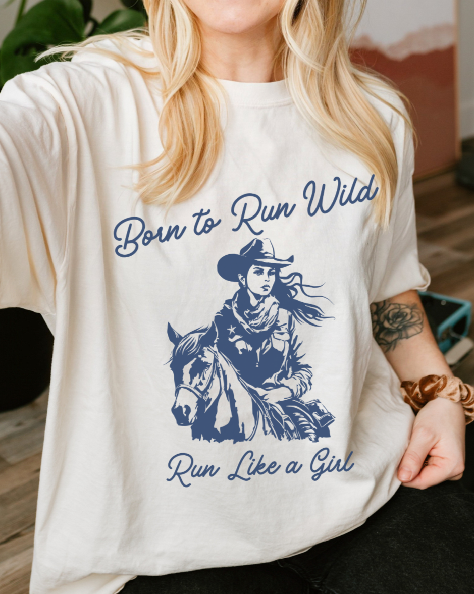 Born to Run Like a Girl Premium Tee