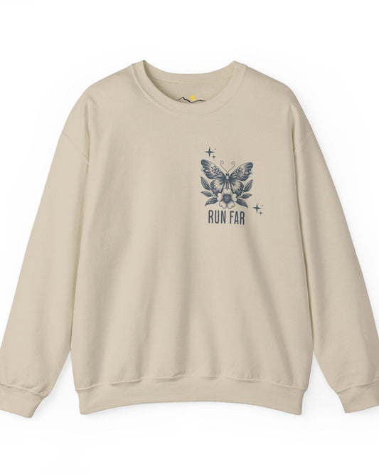 Simple Run Far Butterfly Sweatshirt