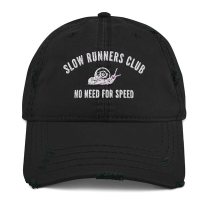 Distressed Slow Runners Club Low Profile Hat