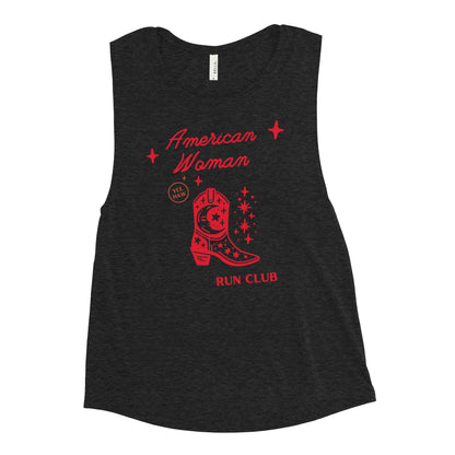 American Woman Run Club Muscle Tank